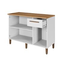 Balcão Clássico 03 Portas Arte Móveis Branco - 6