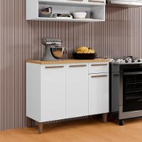 Balcão Clássico 03 Portas Arte Móveis Branco - 9