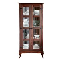 Cristaleira 2 Portas Madeira Maciça Rústica Sala De Jantar Imbuia - 8