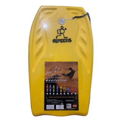 Prancha De Surf Bodyboard Surf Radical Grande Bb04 100x53 Cm Cor Amarelo