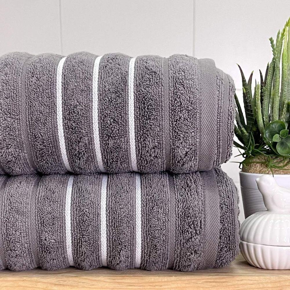 Toalha De Banho Wave 70x140 Cinza Chumbo - 2