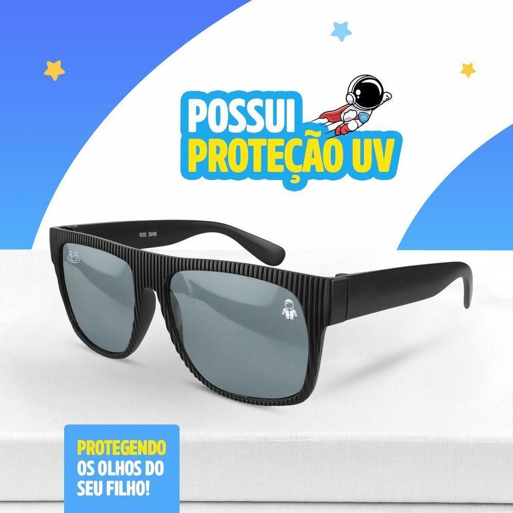 Relogio Infantil Digital Preto Menino + Oculos Sol + Caixa Original Criança Rose Prova Dagua Alarme - 4