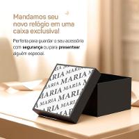 Relogio Feminino Prova Dagua Aço Prata + Caixa Original Presente Moda Casual Qualidade Premium - 3