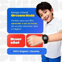 Relogio Infantil Digital Led Preto + Caixa Protecao Uv Silicone Acetato Pulseira Ajustavel Crianca - 6