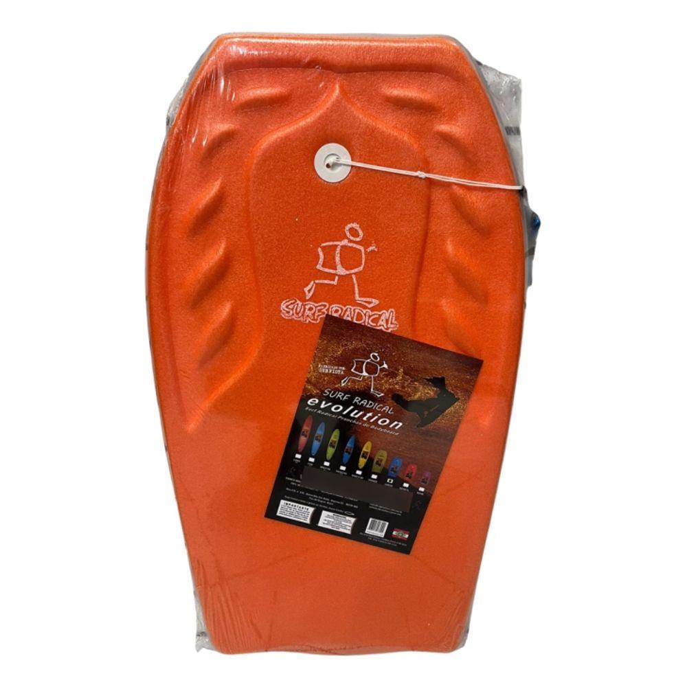 Prancha De Surf Bodyboard Surf Radical Grande Bb04 100x53 Cm Cor Laranja - 1