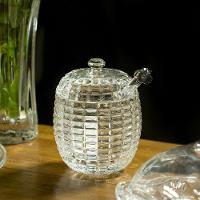 Meleira 11X8X8Cm 170Ml Vidro Transp Com Colher - 2