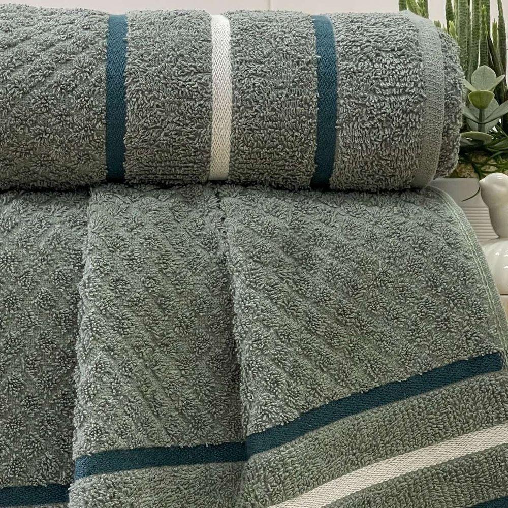 Toalha Banhão Verona Fio Penteado 75x150 Verde - 2