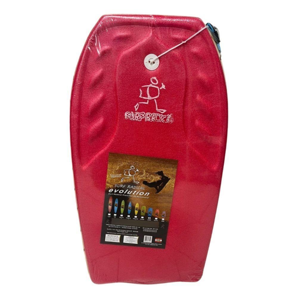 Prancha De Surf Bodyboard Surf Radical Grande Bb04 100x53 Cm Cor Vermelho - 1