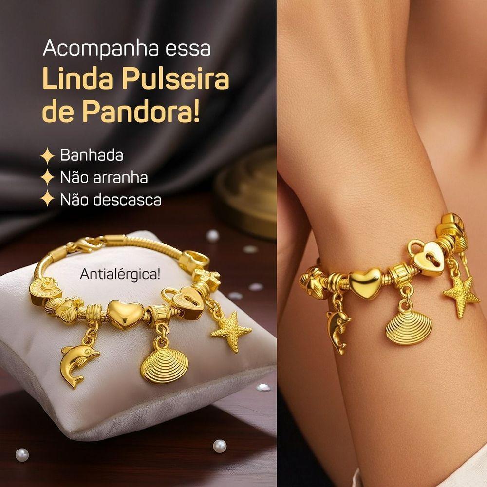 Relogio Feminino Aco Dourado Prova Dagua + Caixa Social Qualidade Premium Resistente Moda Presente - 2