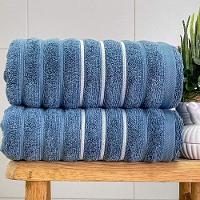 Toalha De Banho Wave 70x140 Azul Indigo - 1