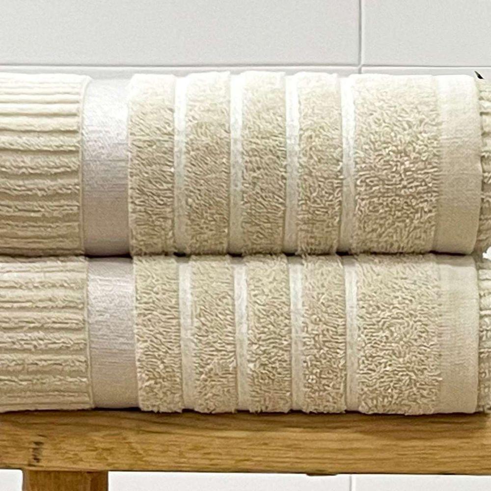 Toalha De Rosto Fio Penteado Nancy 50x70 Marfim - 2