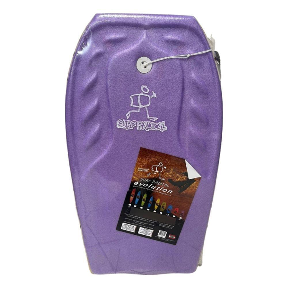 Prancha De Surf Bodyboard Surf Radical Grande Bb04 100x53 Cm Cor Lilás - 1