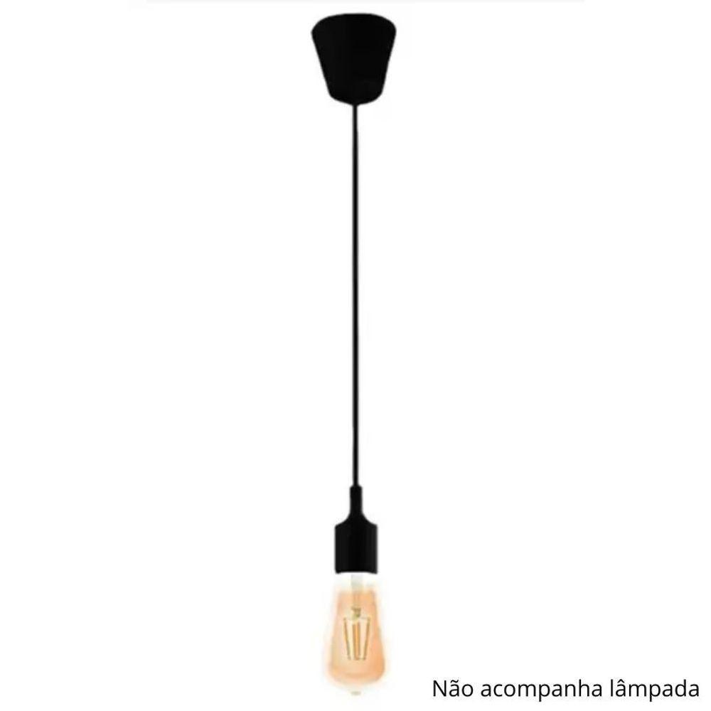 Pendente Silicone Pvc Preto - 2