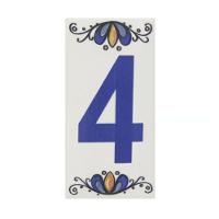 Número Residencial Cerâmico Gabriela 15cm Número N°4 - 1