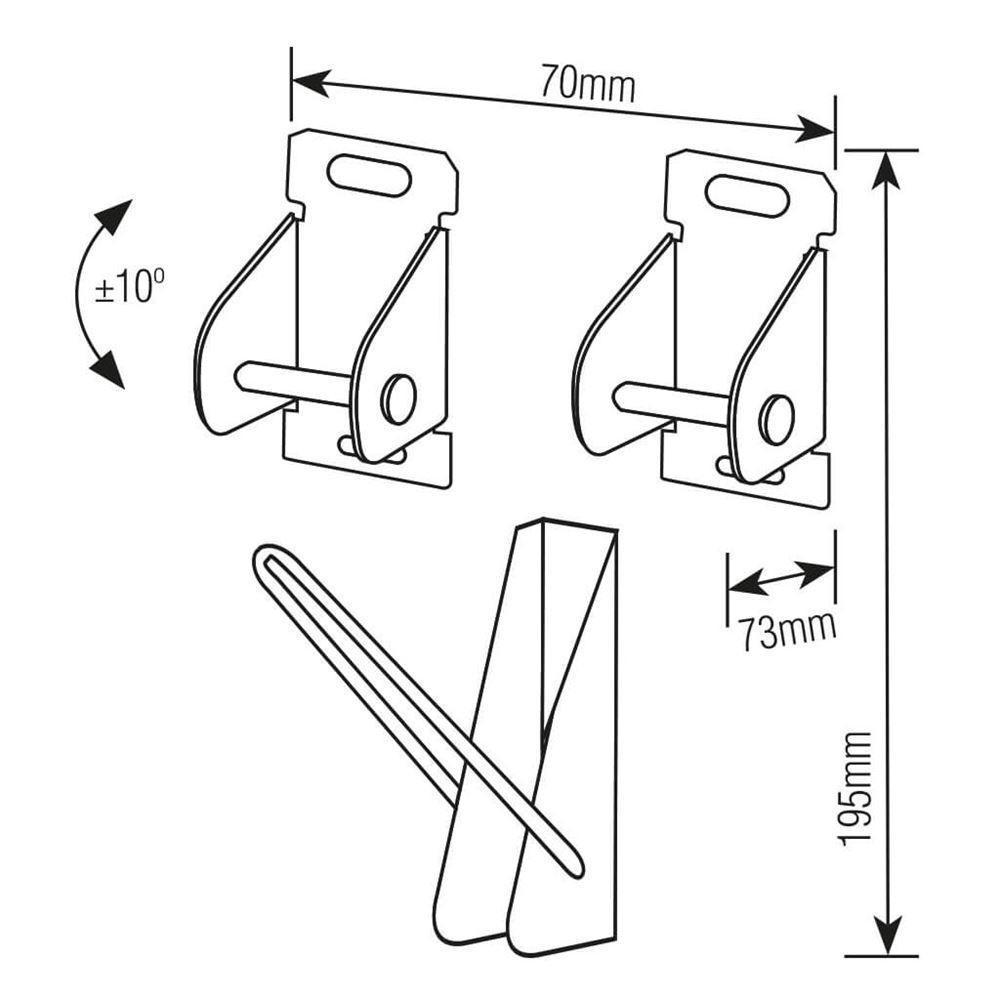 Suporte Para Tv 10"-85" Universal Inclinável Brasforma Sbrub910 Preto - 2