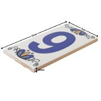 Número Residencial Cerâmico Gabriela 15cm Número N°6 - 2