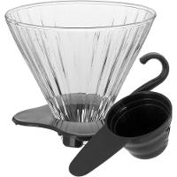 Suporte Filtro Café 10X11X11Cm Borosilicato Transp Com Acessorio - 1