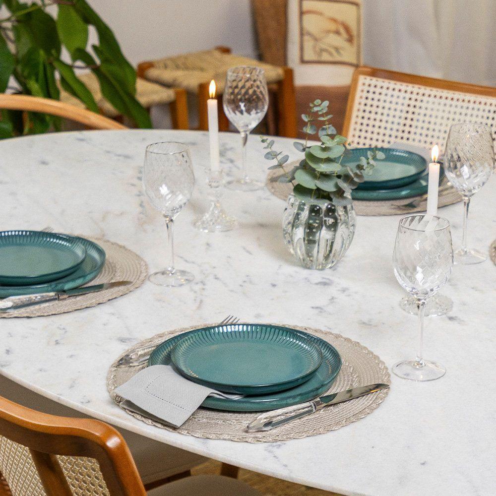 Prato De Sobremesa Copa E Cia Ravonna Em Cerâmica Chloros Verde - 2