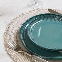 Prato De Sobremesa Copa E Cia Ravonna Em Cerâmica Chloros Verde - 4