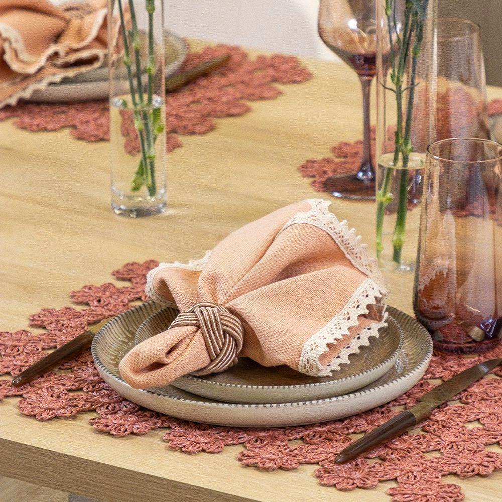 Prato De Sobremesa Copa E Cia Ravonna Em Cerâmica Arena Clara - 4