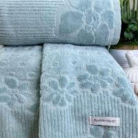 Toalha De Rosto Buddemeyer Lollipop Veludo 48x80 Azul Acqua - 2