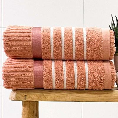 Toalha De Rosto Fio Penteado Nancy 50x70 Coral