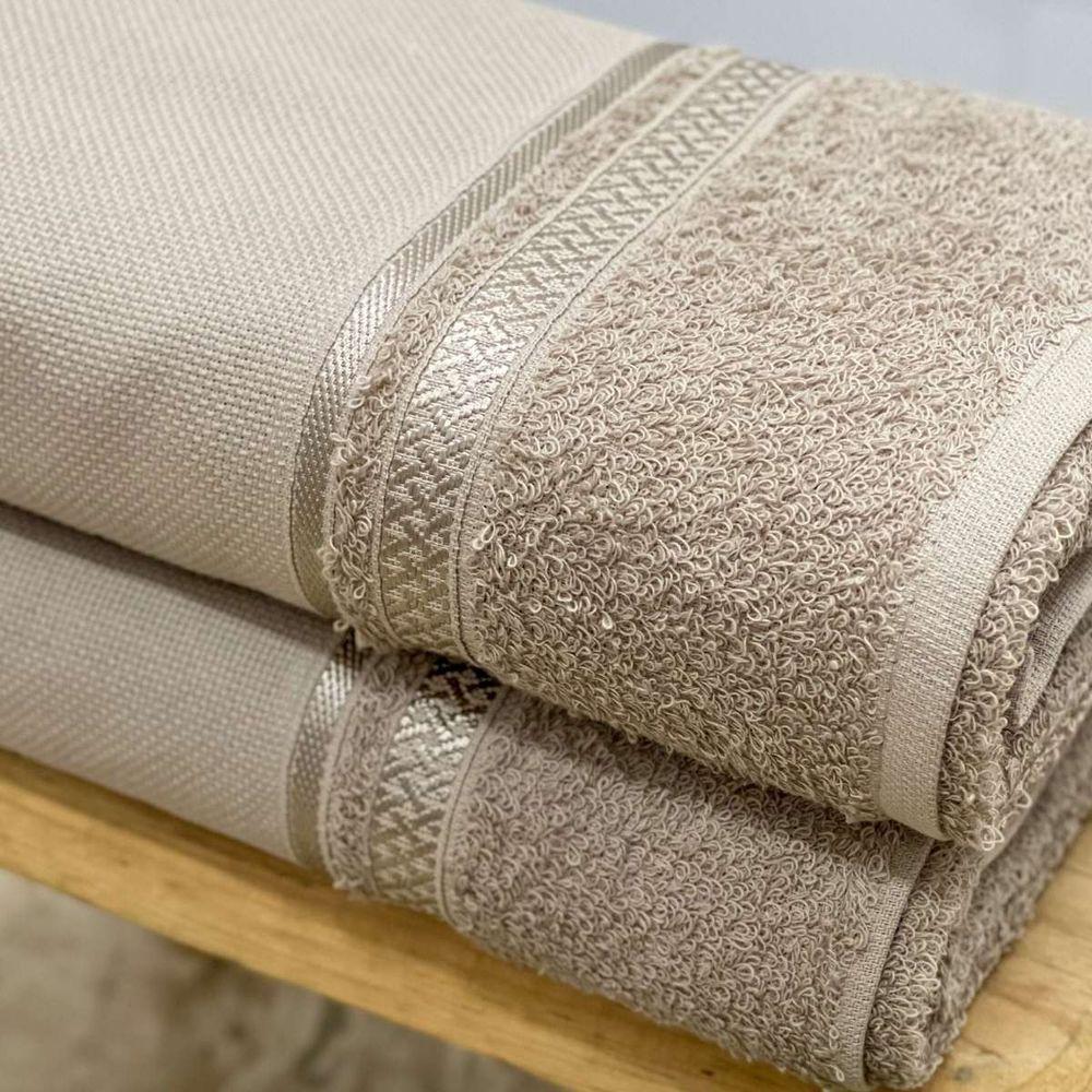 Toalha Visita Para Bordar Teka Criativa 30x50cm Bege - 3