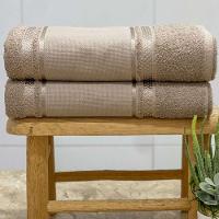 Toalha Visita Para Bordar Teka Criativa 30x50cm Bege - 1