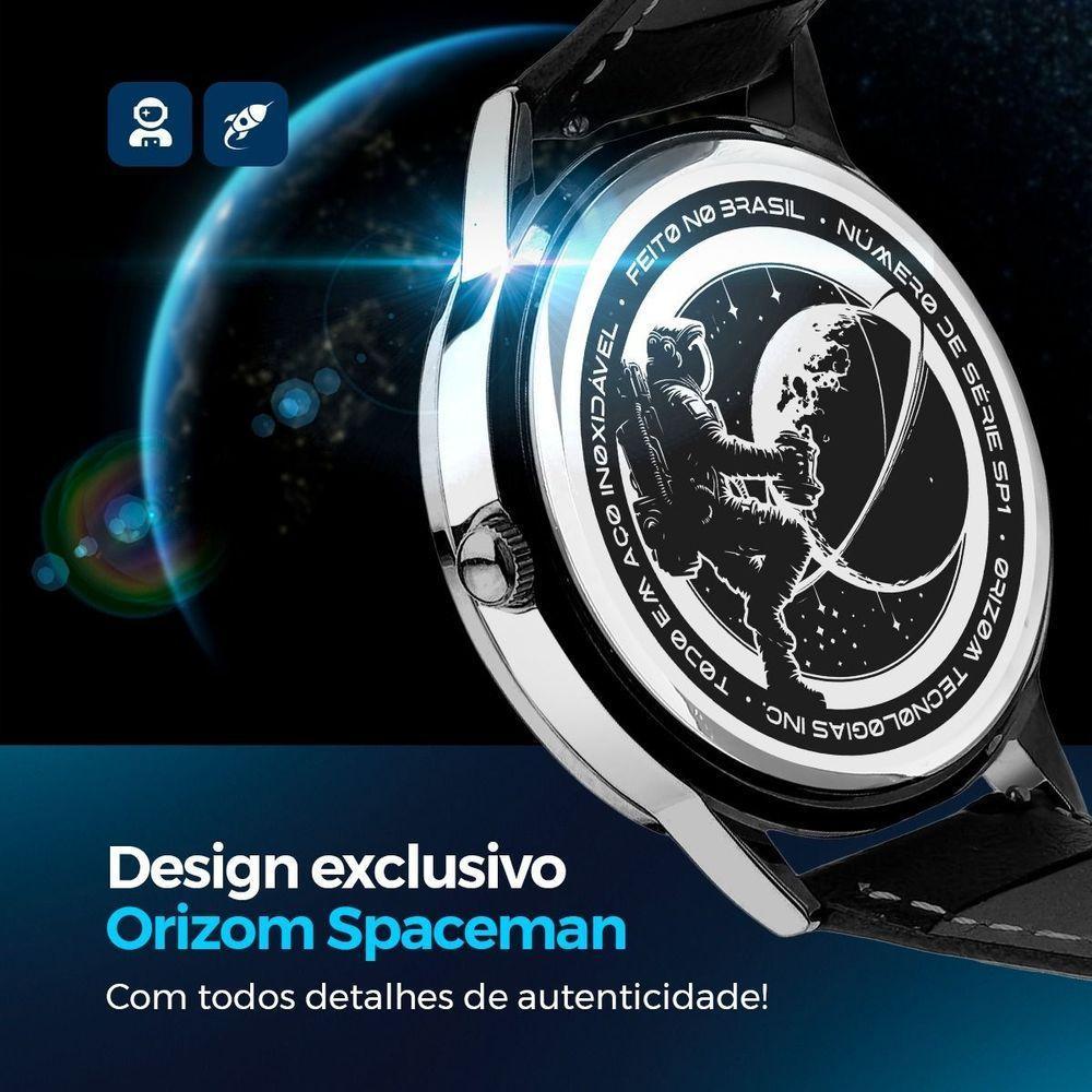 Relogio Premium Preto Aco Inoxidavel Masculino Original Grande Casual Robusto Presente Social - 5