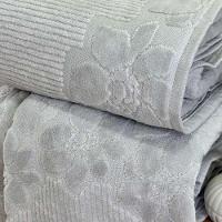 Toalha De Rosto Buddemeyer Lollipop Veludo 48x80 Prata - 3