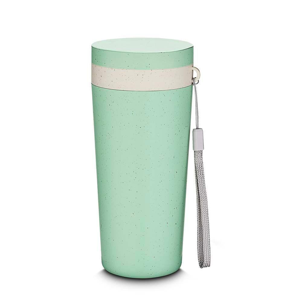 Copo Ecológico Duplo Antivazamento Com Alça Verde - Sustentável E Prático 300ml - 2