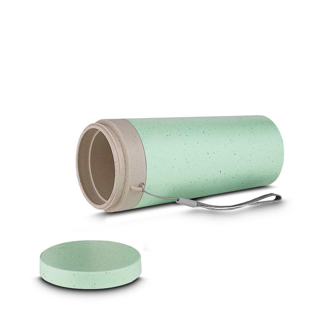 Copo Ecológico Duplo Antivazamento Com Alça Verde - Sustentável E Prático 300ml - 4