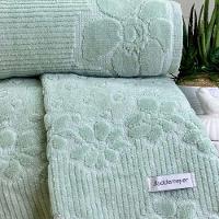 Toalha De Rosto Buddemeyer Lollipop Veludo 48x80 Verde Sereno - 2