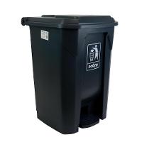 Lixeira Plástica 50l Com Pedal Para áreas Externas - Cinza Grande - 3