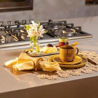 Xícara Com Pires Copa E Cia Ravonna Em Cerâmica Brun Terra