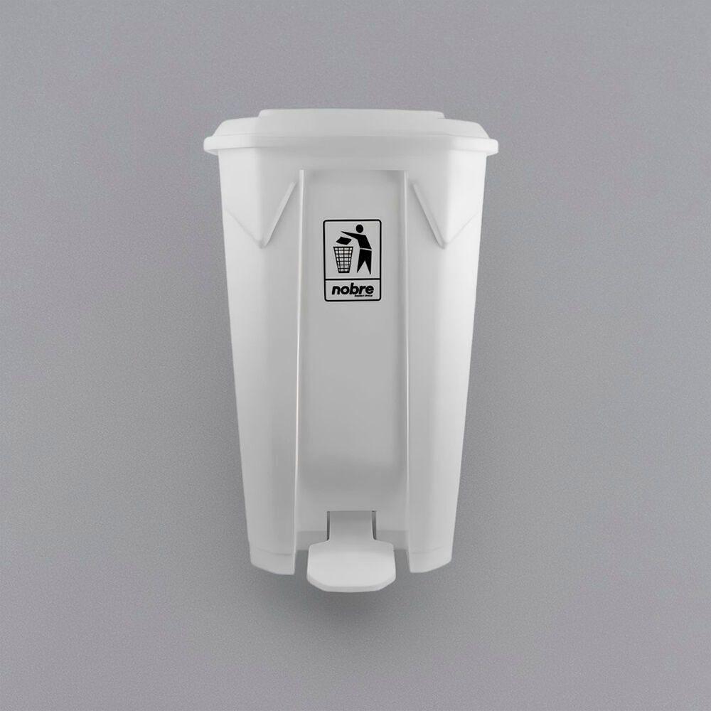 Lixeira Plástica 100 Litros Com Sistema De Pedal - Branca E Resistente - 3