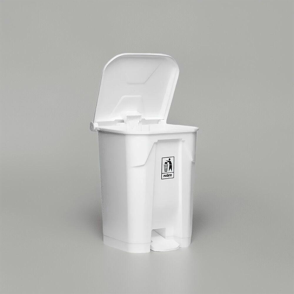 Lixeira Plástica 100 Litros Com Sistema De Pedal - Branca E Resistente - 5