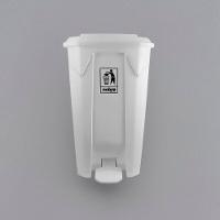 Lixeira Plástica 100 Litros Com Sistema De Pedal - Branca E Resistente - 3