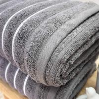 Toalha Banhão Wave Fio Penteado 80x150 Cinza Chumbo - 3