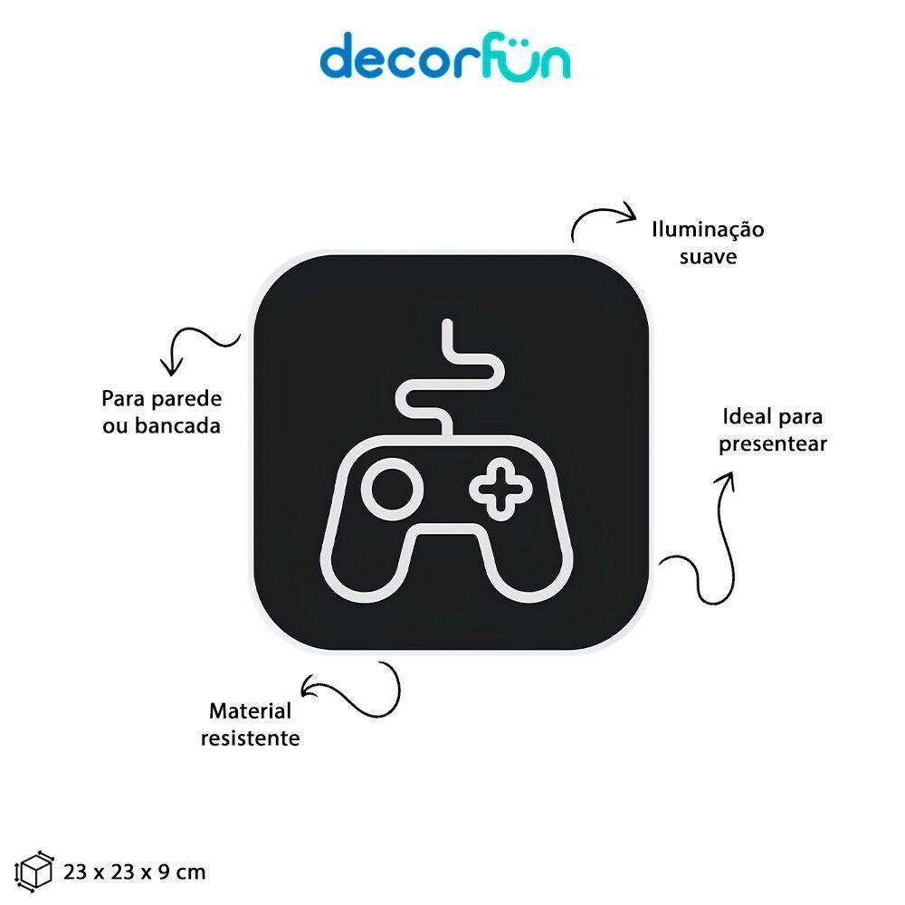 Luminária Gamer Premium Com Controle Remoto - Ilumine Seu Jogo Com Estilo! - 2