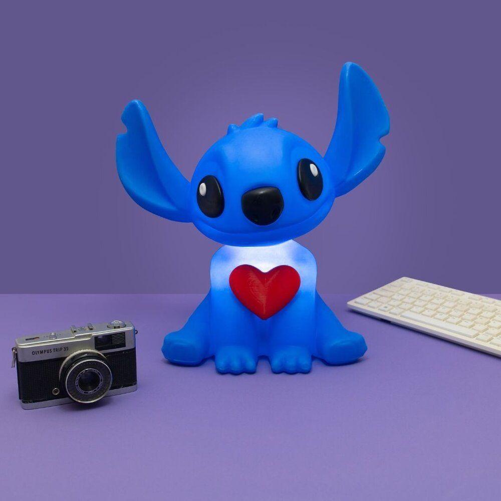 Luminária 3d Do Stitch Com Coração - Decoração Criativa Oficial Disney - 2