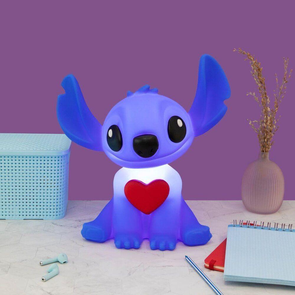 Luminária 3d Do Stitch Com Coração - Decoração Criativa Oficial Disney - 4