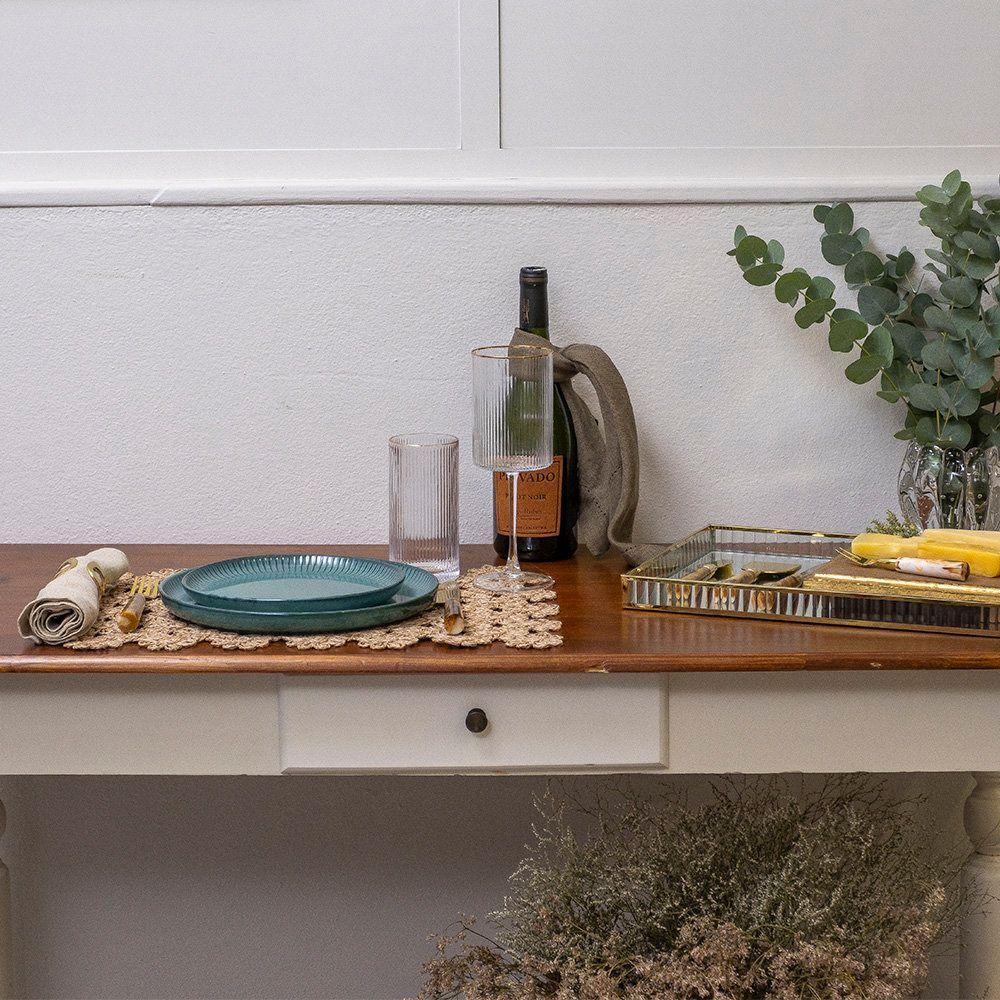 Prato Raso Copa E Cia Ravonna Em Cerâmica Chloros Verde - 4