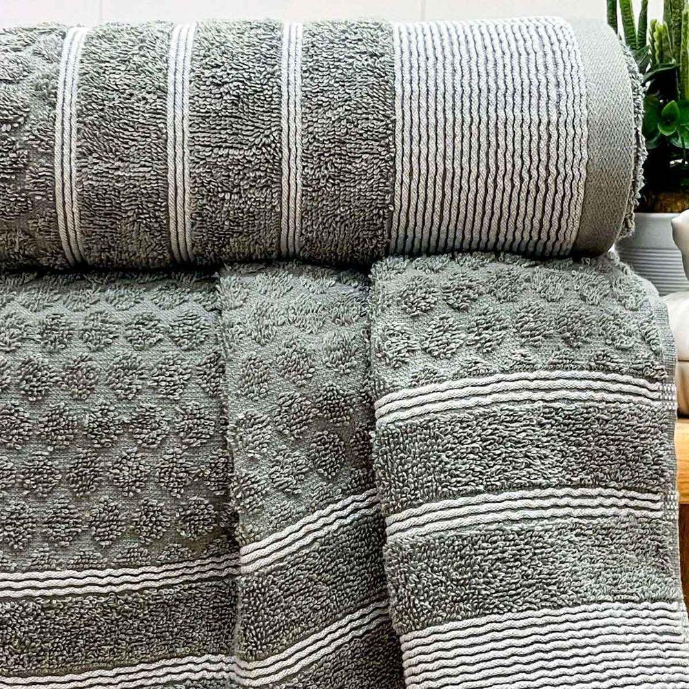 Toalha Banhão Treviso Fio Penteado 80x150 Cinza - 2