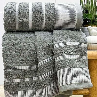 Toalha Banhão Treviso Fio Penteado 80x150 Cinza