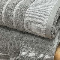 Toalha Banhão Treviso Fio Penteado 80x150 Cinza - 3
