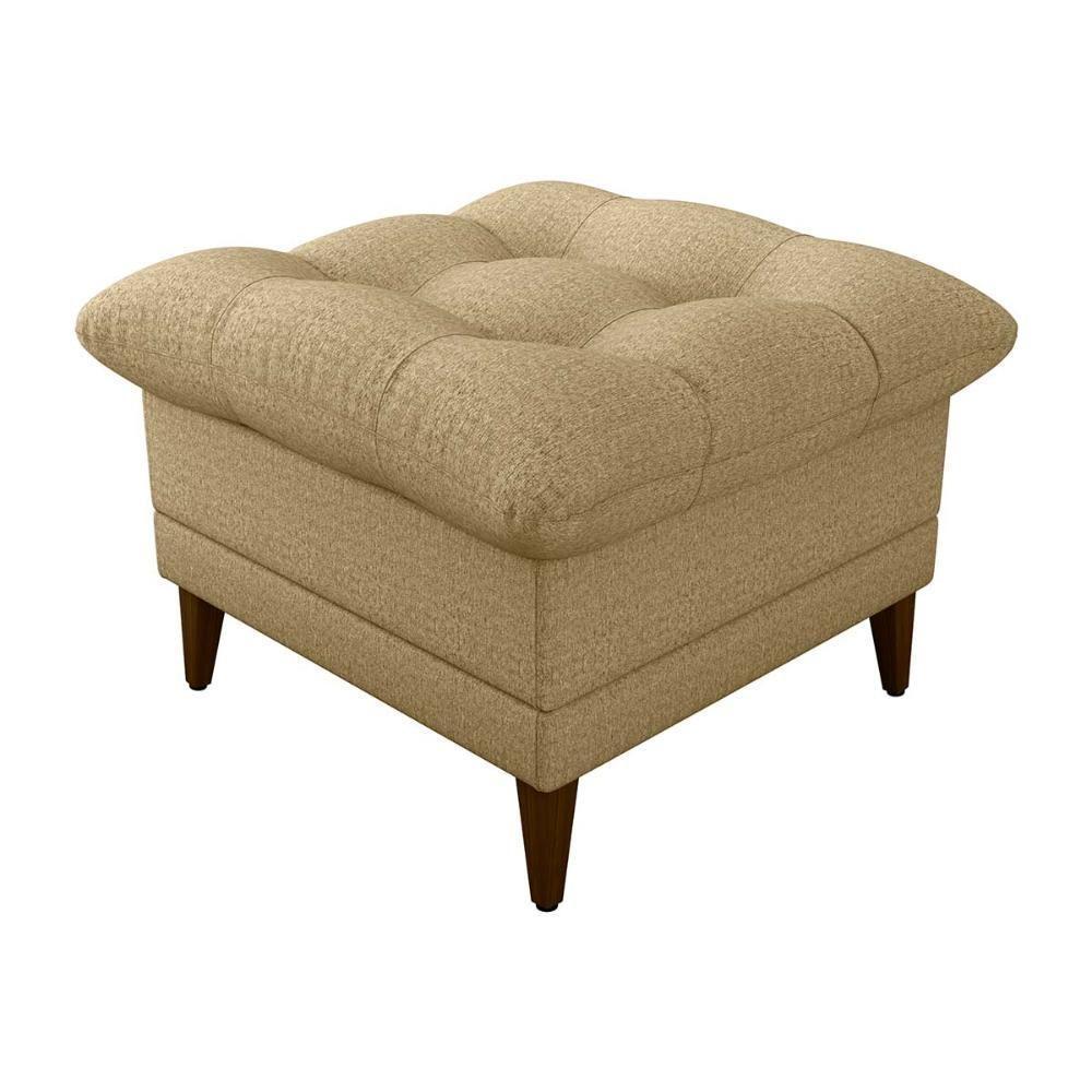 Poltrona De Amamentação Com Puff Montreal Suede Areia Matrix Linho Areia - 5