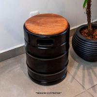 Banco Barril Rústico - Estilo Sofisticado Para Decoração De Ambientes Externos - 3