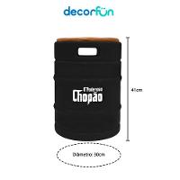 Banco Barril Rústico - Estilo Sofisticado Para Decoração De Ambientes Externos - 5