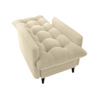 Poltrona De Amamentação Com Puff Montreal Suede Bege Matrix Boucle Bege - 5